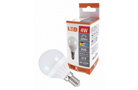 LED žárovka Trixline 4W E14 P45 - teplá bílá (10ks/bal)