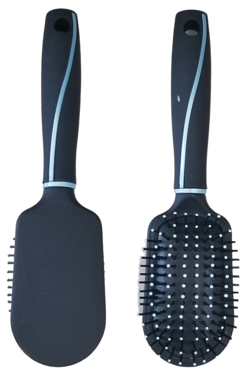 Kartáč na vlasy 2 druhy 24cm černý (12ks/bal, 240ks/krt)