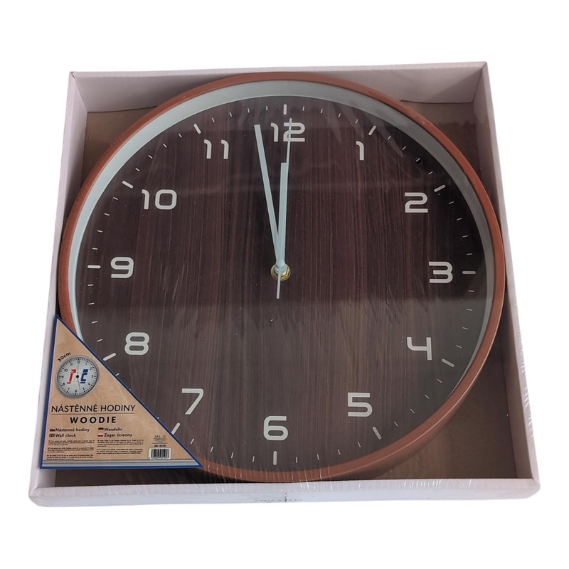 Nástěnné hodiny Woodie 30cm (30ks/krt)