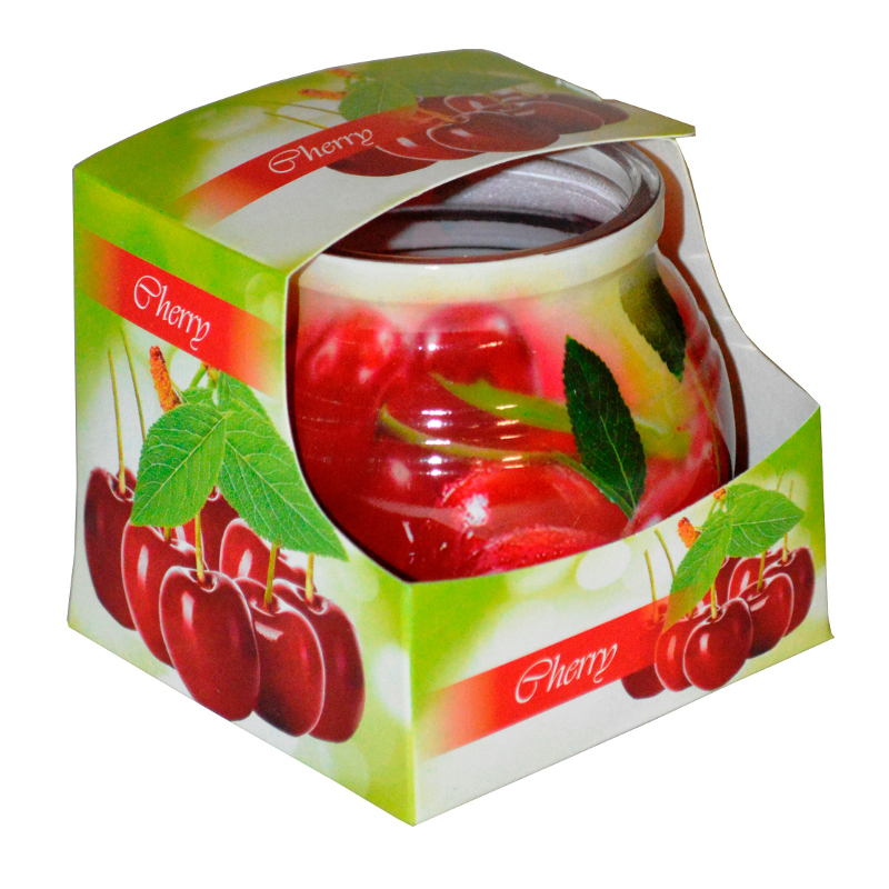 Svíčka ve skle MIRAL 80g CHERRY (12/bal)