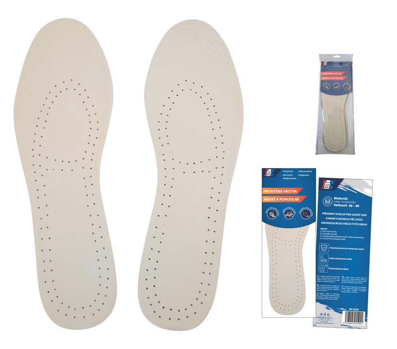 Vložky do bot - Kožené perforované
(12/bal,240/krt)