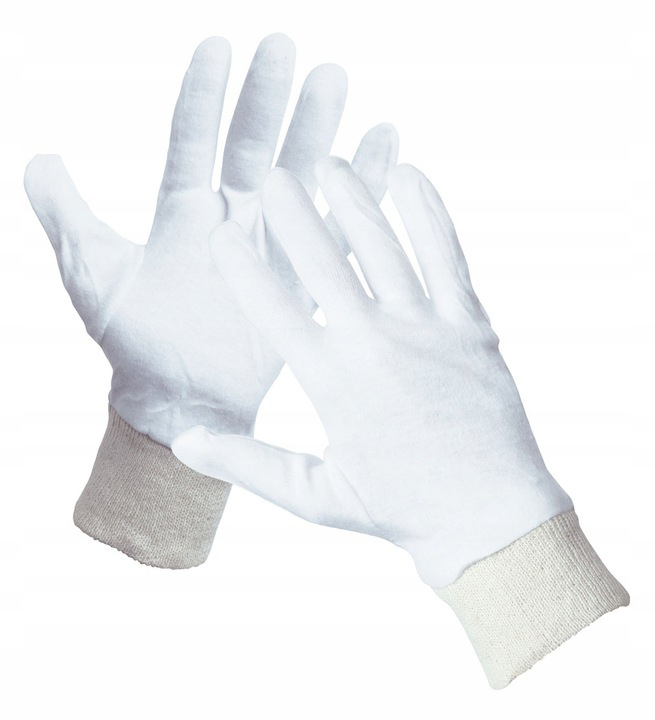 ČERVA Rukavice textilní Cormoran bílé vel. 7 (12pár/bal)