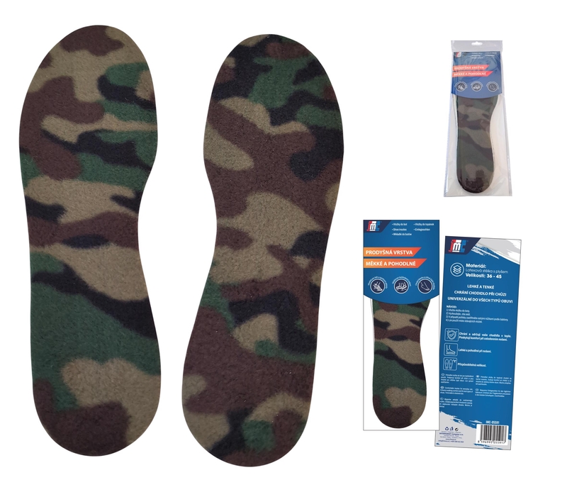 Vložky do bot - Latexové plstěné
(12/bal,240/krt)