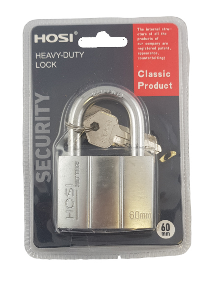 Visací zámek HOSI 60mm (12ks/bal) (72/krt)