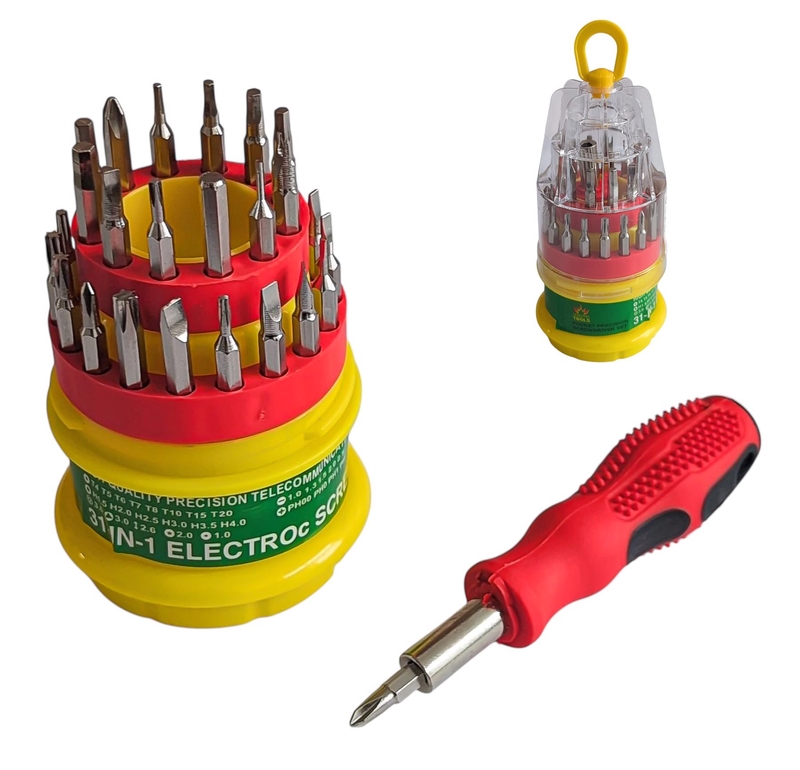 Sada výměnných šroubováků 31ks, zlutá (20sad/bal) 