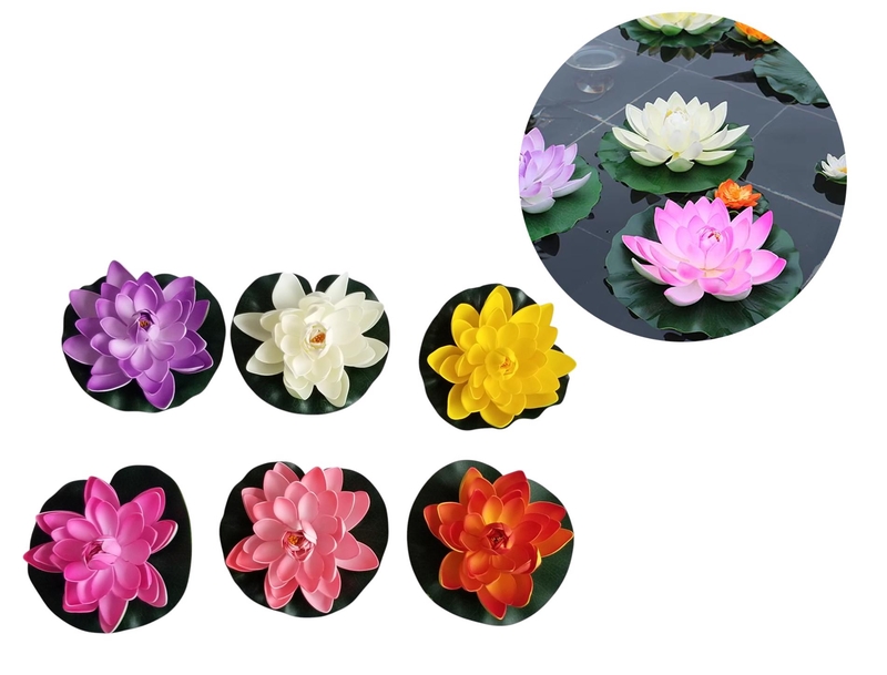Hoa sen mix màu 18cm