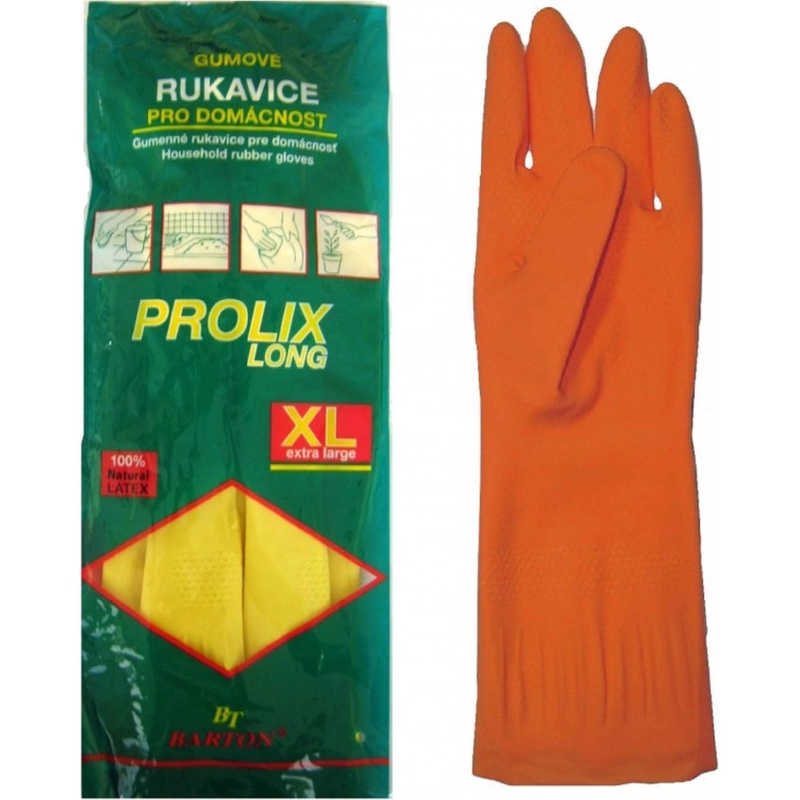 Gumové rukavice PROLIX - XL (12pár/bal, 120pár/krt)