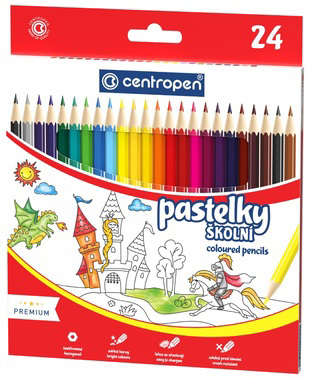 CENTROPEN Školní pastelky 9520/24 24ks (12set/bal) 