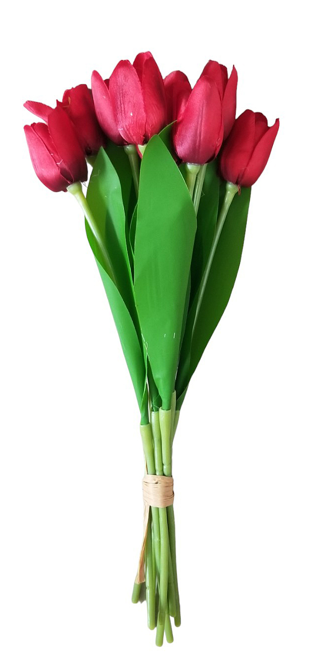 Svazek tulipánů 39cm červené 