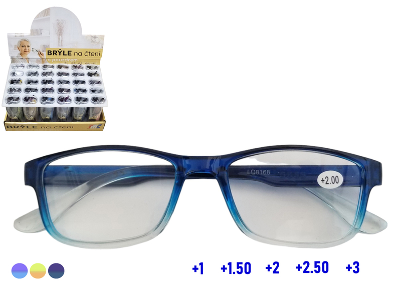 Brýle na čtení s pouzdrem - Power (20ks/bal, 500ks/krt)