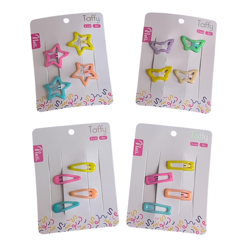 Neli sponky do vlasů Taffy 3cm 4ks (12sad/bal,480/krt)