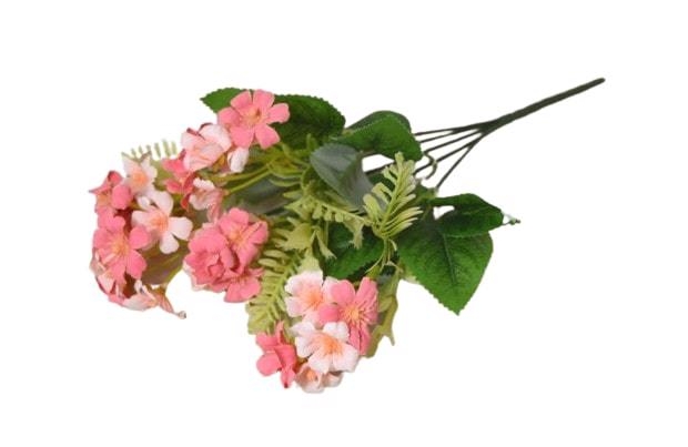 Kytice drobné kvítky 31cm růžová (2sad/bal, 48sad/krt)