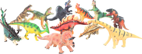 Dinosaurus na baterie 19-30cm (12ks/bal, 216ks/krt)