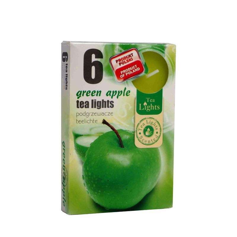 Admit Čajové svíčky 6ks Green Apple (15set/bal, 45set/krt)