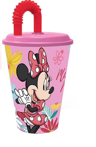 KELÍMEK S BRČKEM MINNIE 430 ML PLAST (24ks/krt)