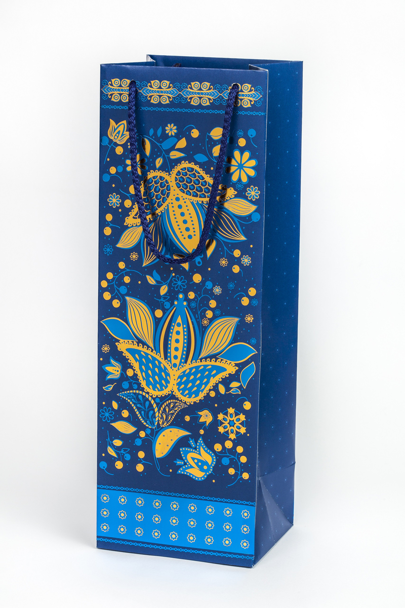 Dárková taška na láhve 38x13x11cm (10ks/bal)