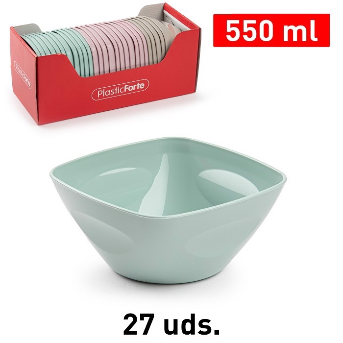 Plastic Forte Mísa hranatá (27/bal)