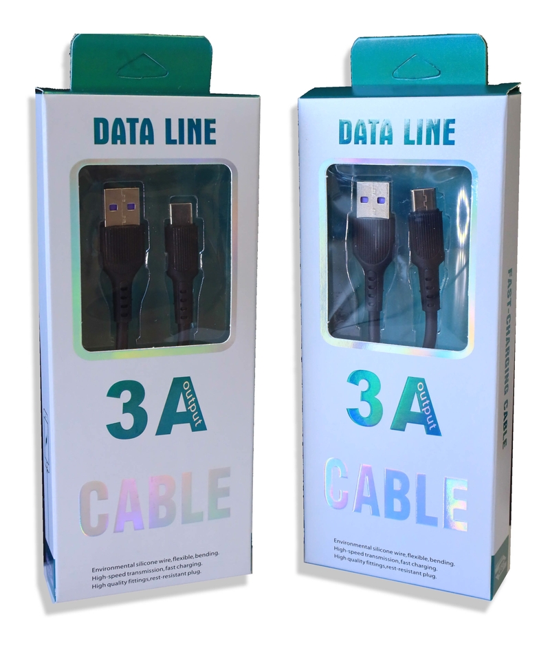 USB kabel Type-C 3A (12ks/bal)