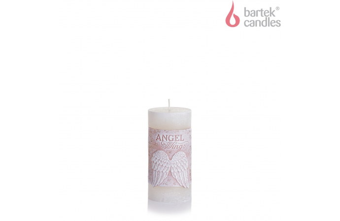 Bartek Svíčka slupek 70x140mm Rustic Angels Wings