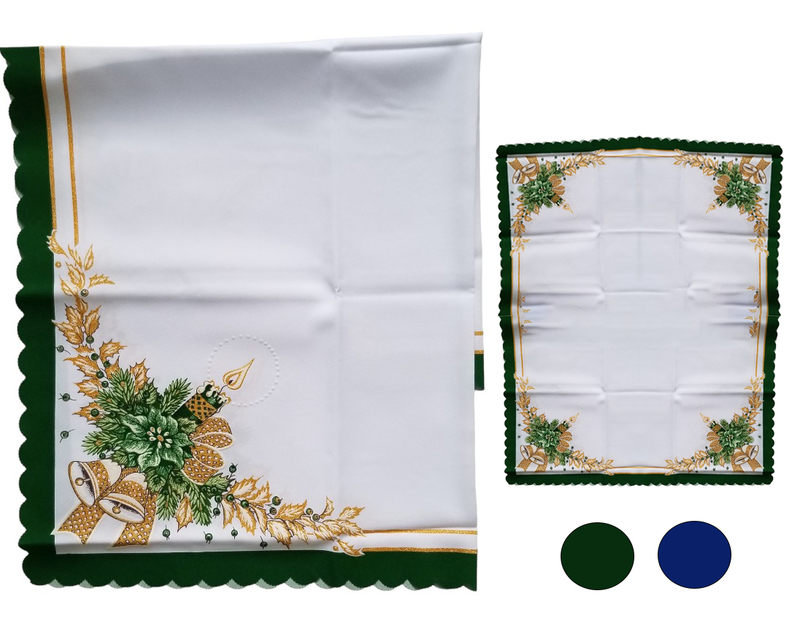 Vánoční sváteční ubrus 90x90cm - Čtvercový (5ks/bal, 30ks/krt)