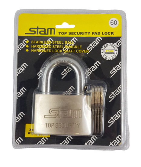 Visací zámek STAM 60mm (12ks/bal) (72ks/krt)