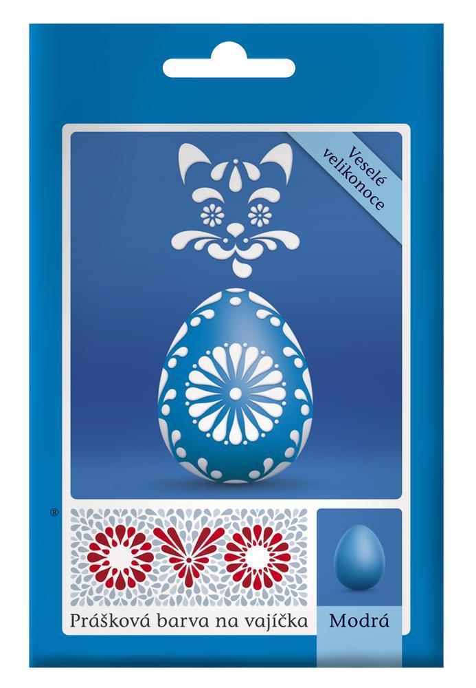 Barva na vejce OVO prášková modrá (20ks/bal)