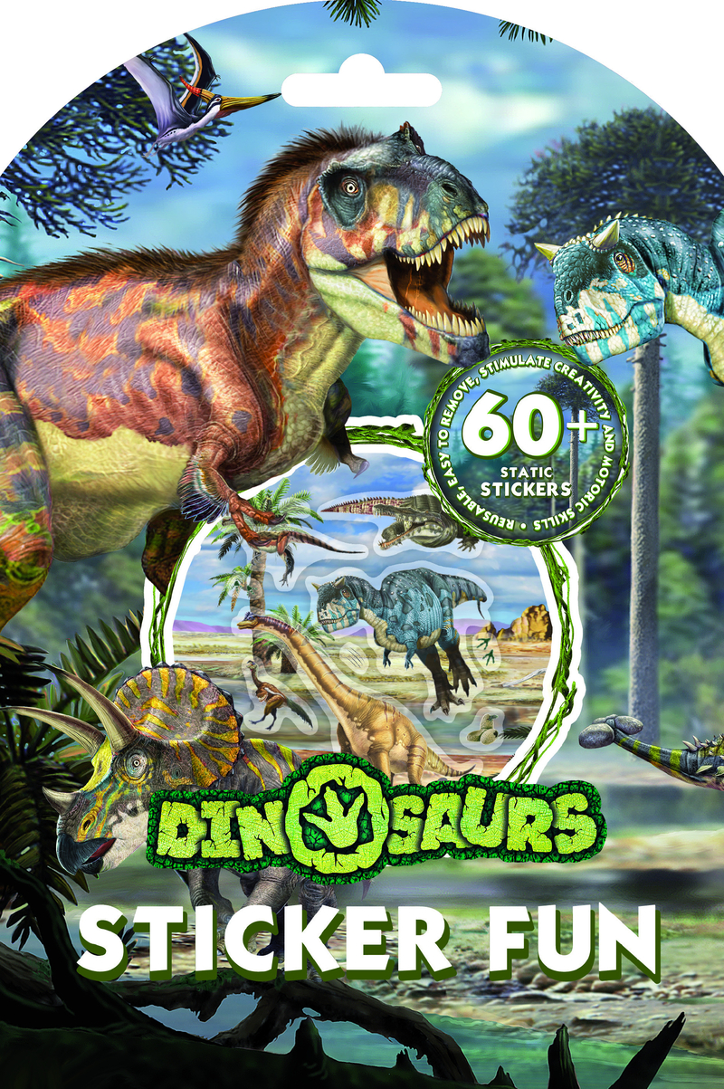 Samolepková zábava A4-Dino