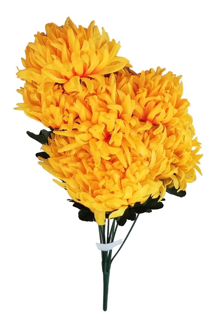 Chryzantéma kytice 9 květů 30cm - mix barev
