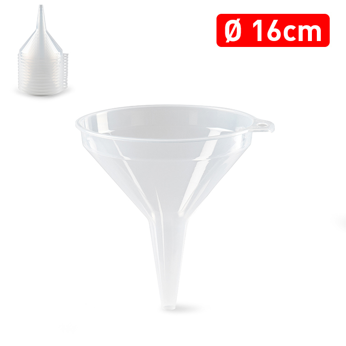 Plastic Forte Trychtýř 16 cm transparentní (12/bal)