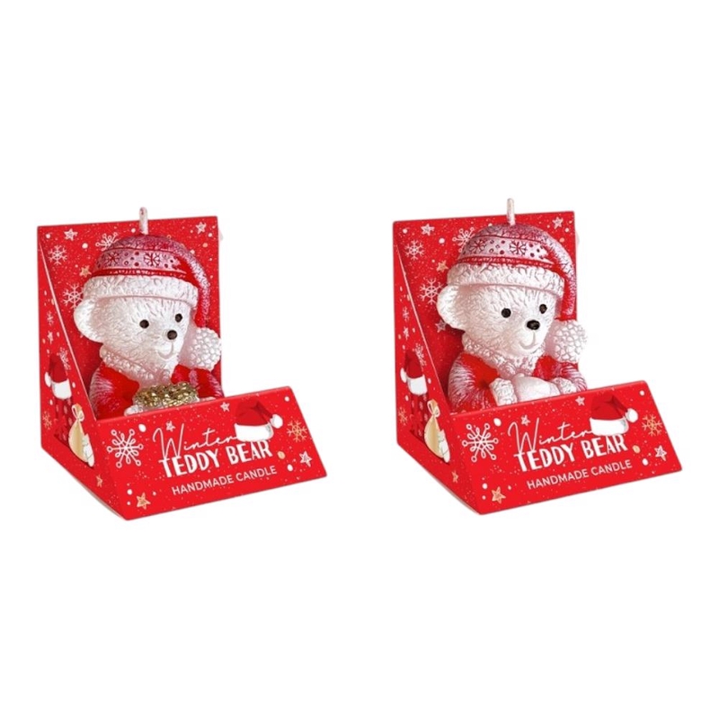 Bartek Svíčky Winter Teddy Bear 80g (20ks/bal)