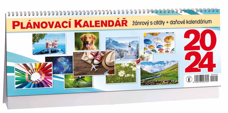 Stolní kalendář 2023 ARIA E - Žánrový plánovací kalendář s citáty (10ks/bal)