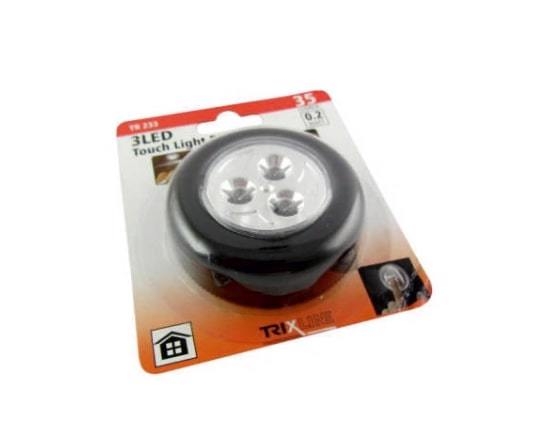 BC TR 233 3LED Dotykové světlo 68x68x20mm Black