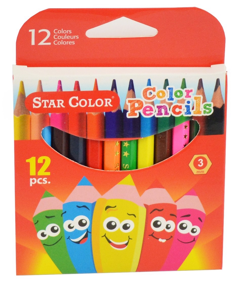 Pastelky 12ks krátké (12sad/bal) 576/krt