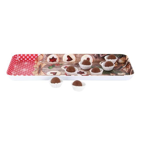 Toro Vánoční podnos servírovací obdelník 35x16,5x2,3cm Linecké