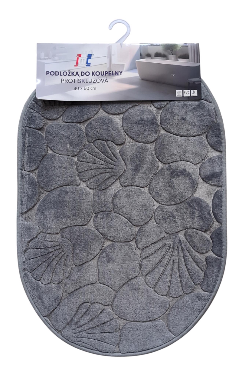Předložka koupelnová protiskluzová STONE 40x60cm (100ks/krt)