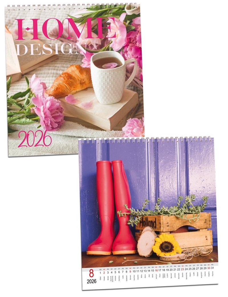 Nástěnný kalendář 2026 ARIA G 320×340mm - Home design (10ks/bal)