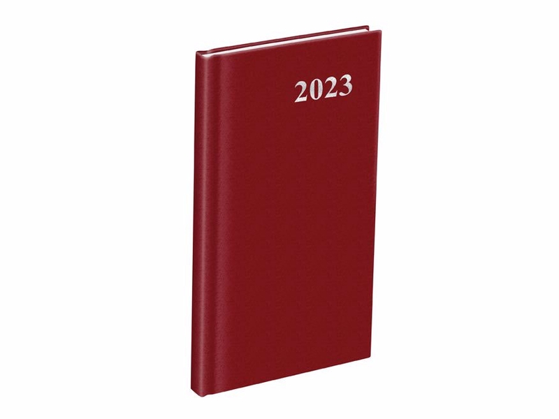 MFP Diář týdenní  2023 PVC Red 90x170 mm