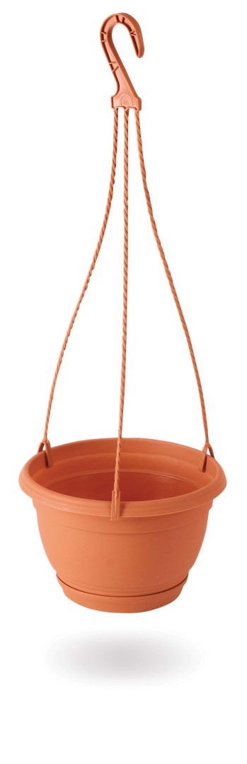 Květináč závěsný AGRO terakota 24cm+HÁK