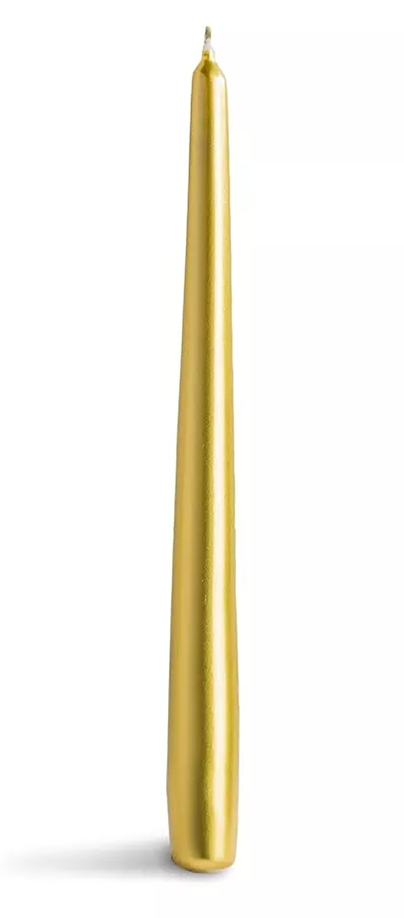 Bispol AURA Svíčka kuželová zlatá parafínová 24,5cm (30ks/bal)