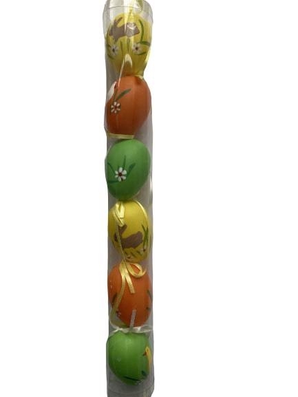 Vejce plast tuba 6cm/6ks zvířátka