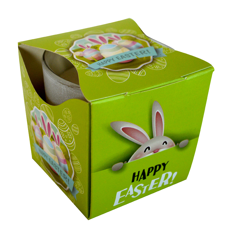 Admit Svíčka ve skle Happy Easter Green 1328 (12ks/bal)