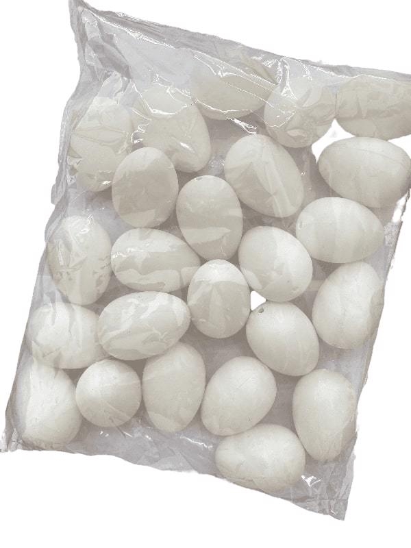 Trứng nhựa trắng 6cm