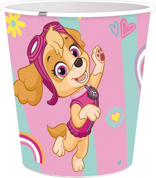 KOŠ NA ODPADKY PAW PATROL 5L PRŮ. 21 CM PLAST RŮŽOVÁ (48ks/krt)