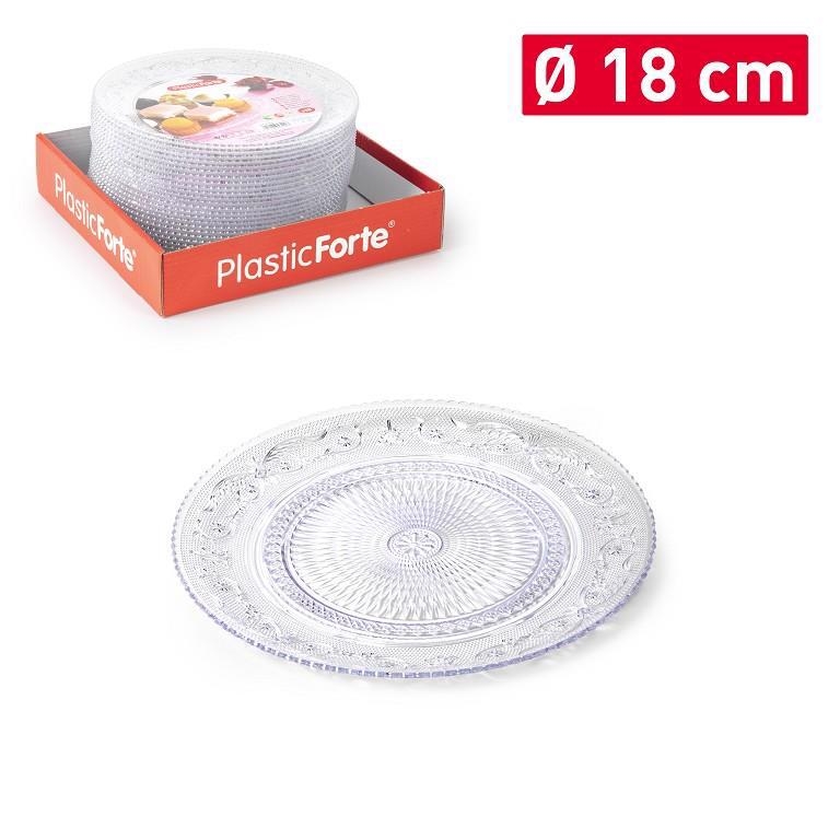 Plastic Forte Mísa CRYSTAL Ø18CM PRŮHLEDNÝ (24ks/bal)