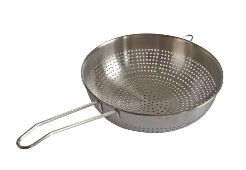 Rổ inox có tay 22cm