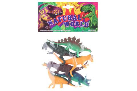 Dinosauři v sáčku 6ks (72sada/bal, 144sada/krt)