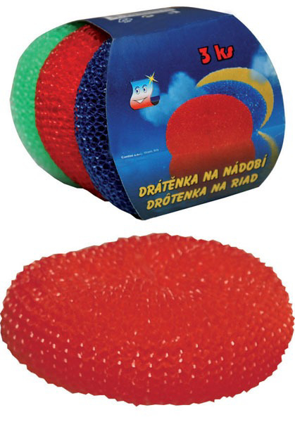 Drátěnky na nádobí 3ks (8set/bal) (168set/krt)