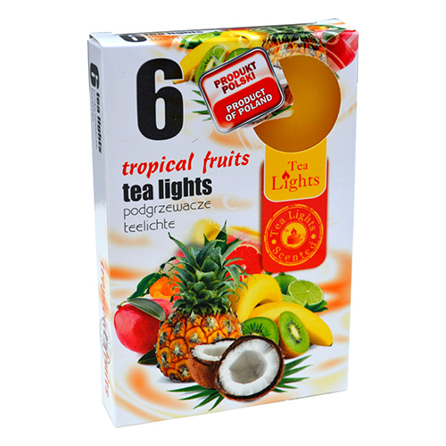 Admit Čajové svíčky 6ks Tropical Fruits (15set/bal, 45set/krt)