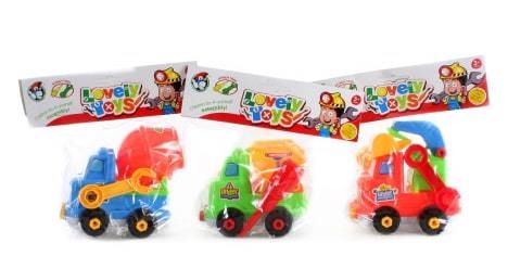 Šroubovací 3 druhy stavební auto