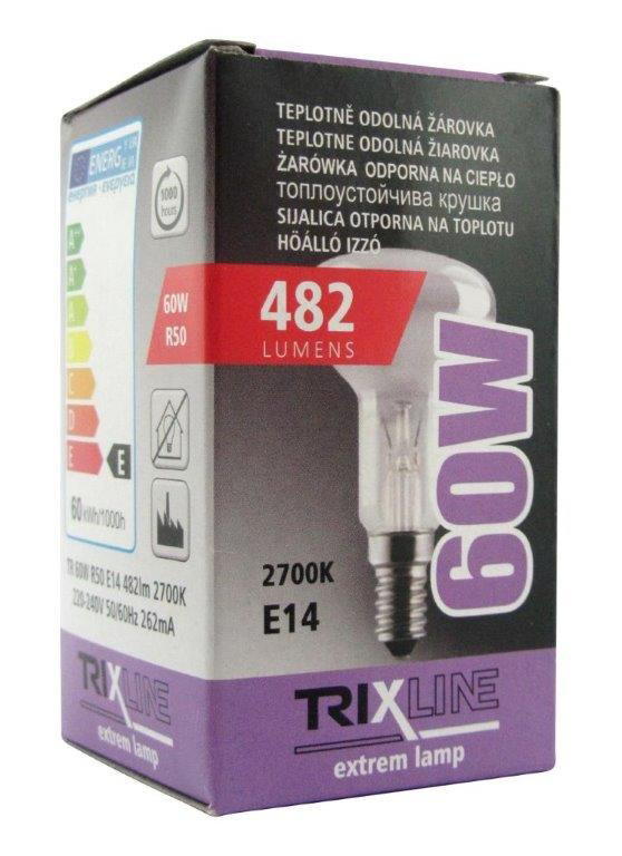 Speciální žárovka Trixline R50, 60W E14 (100ks/krt)